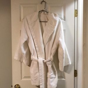 Victoria’s Secret Pink Short White Terry Robe